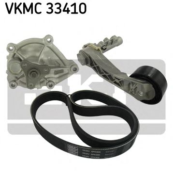 VKMC 33410 SKF - Насос охолоджуючої рідини + комплект зубчатого ремня1